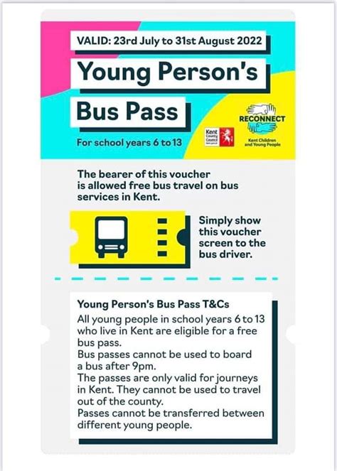 young carers bus pass kent.